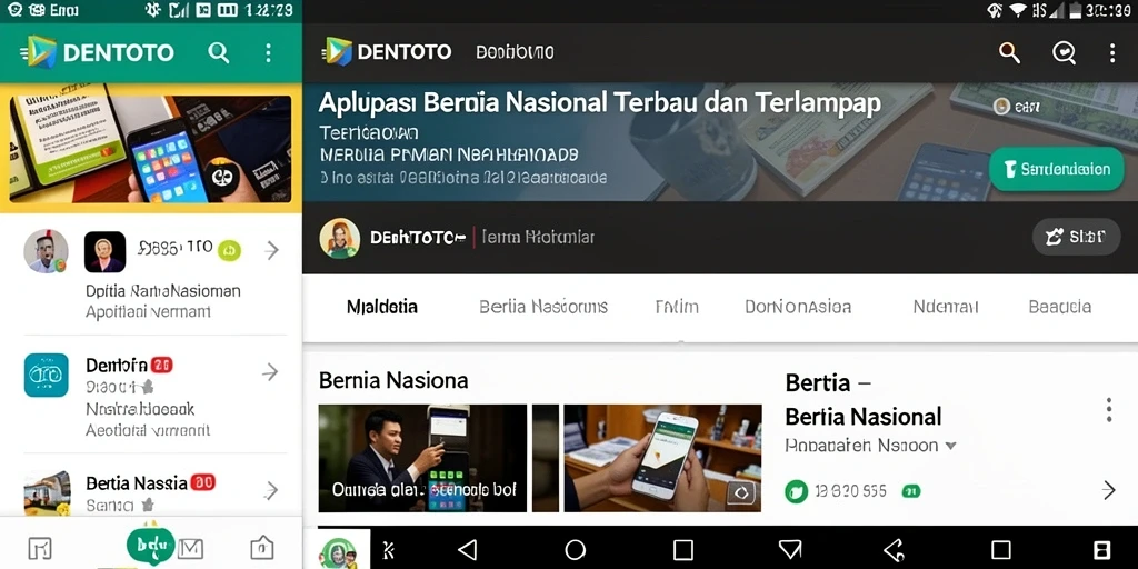 Antarmuka aplikasi DENTOTO yang informatif dan menarik.