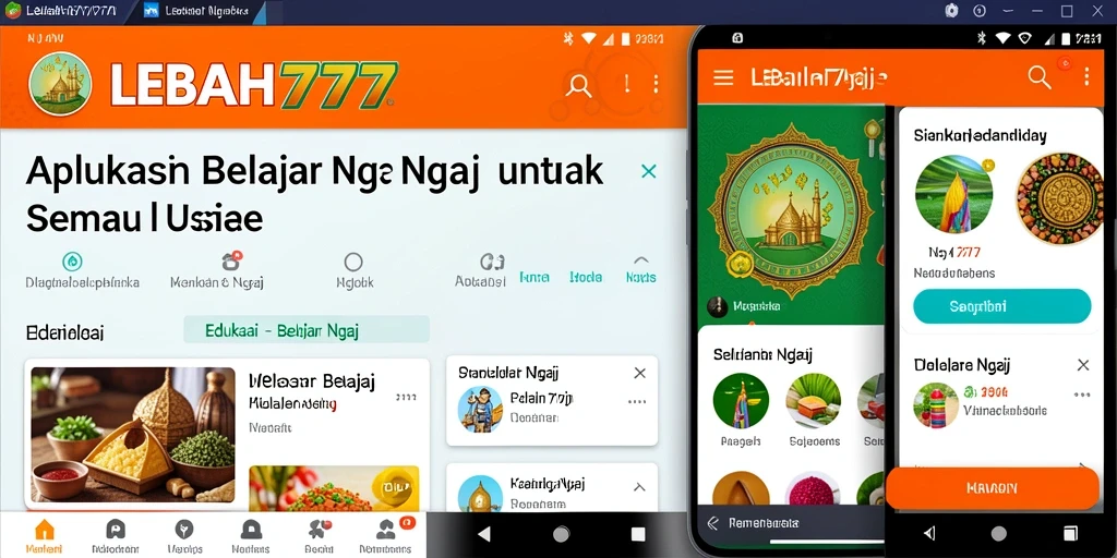 Antarmuka aplikasi LEBAH777 yang intuitif dan interaktif.