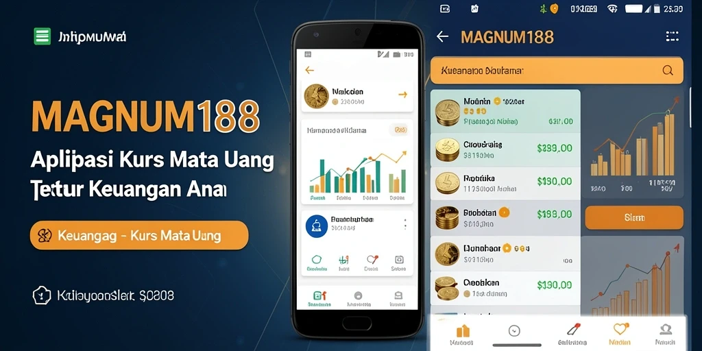 Tampilan antarmuka aplikasi MAGNUM188 untuk kurs mata uang.
